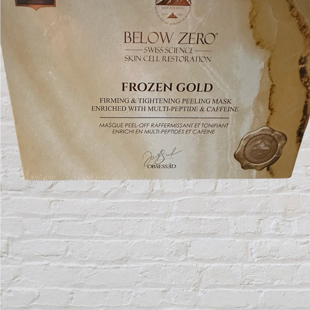 Below Zero Frozen Gold Peeling Mask clearance sale